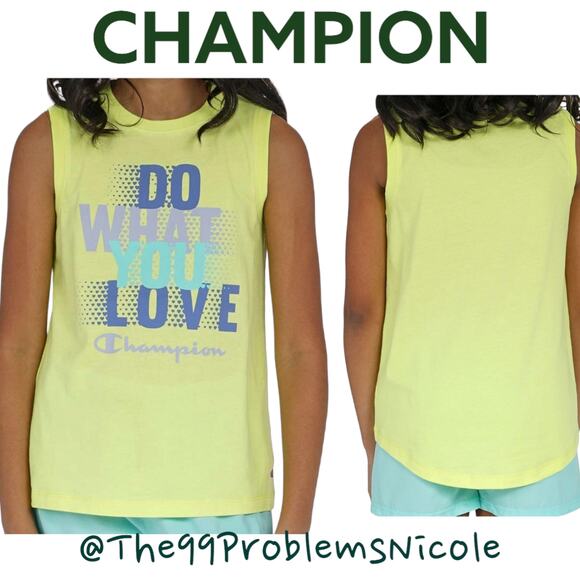 Champion Girls 2 Pack Activewear UPF 30 T-shirts Deep Forte Blue Lemon Tonic 5/6 - Picture 3 of 7